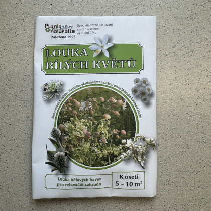 Bílá louka krajková - osivo Planta Naturalis - směs lučních květin a trav - 10 g